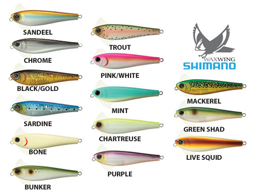 Shimano WaxWing Baby mm. 68 gr. 14 colore CW CHART WHITE